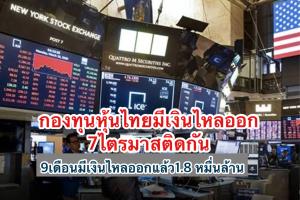 นักลงทุนแห่ไปต่างประเทศ กองหุ้นไทยถูกเท 7 ไตรมาส