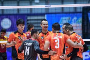 หนุ่มโคราช ตบฝังทีมจากศรีลังกา 3-0 ทะลุรอบรองฯ ศึกสโมสรเอเชีย