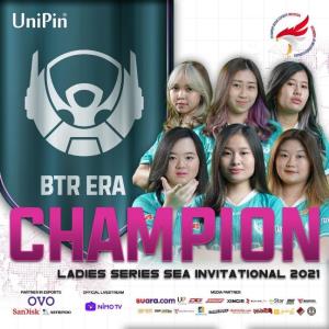 Belletron ERA คว้าชัยชนะและถ้วยรางวัลของ UniPin Ladies  SEA สร้างประวัติศาสตร์หน้าใหม่