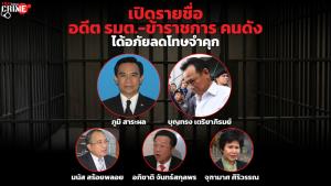 เปิดชื่ออดีต รมต.-คนดังได้อภัยโทษพ้นคุกเร็วขึ้น “บุญทรง” ปี 71 “ภูมิ สารผล” ปี 68 “เสี่ยเปี๋ยง” ปี 66
