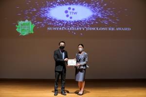 TTW รับรางวัลเกียรติคุณ Sustainability Disclosure Award ประจำปี 2564 จากสถาบันไทยพัฒน์ ต่อเนื่องเป็นปีที่ 3
