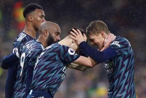 “อาร์เซนอล” สุดฮอต ดาหน้ายิงถล่ม “นอริช” คาบ้าน 5-0