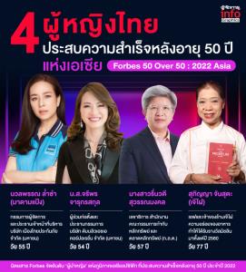 4 ผู้หญิงไทย ติดอันดับ "ผู้นำหญิงที่ประสบความสำเร็จแห่งเอเชีย"