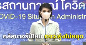 ศบค.ชี้คลัสเตอร์ปีใหม่ตจว.พุ่งไม่หยุด "งานบุญ-งานแต่ง" ร้านเหล้าฝ่าฝืนต้องชะลอเปิดสถานบันเทิงออกไป