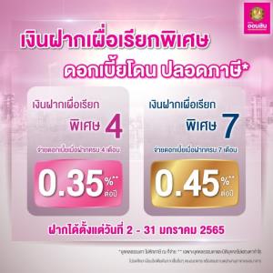 ดอกเบี้ยโดน-ปลอดภาษี กับเงินฝากเผื่อเรียกพิเศษ 4 และ 7 จากธนาคารออมสิน