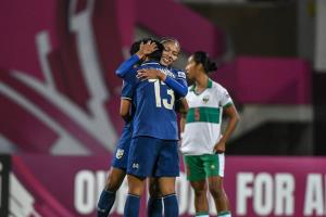 กัญญาณัฐแฮตทริกช่วยไทย อัด อินโดนีเซีย 4-0 รักษาโอกาสในการเข้ารอบน็อคเอาท์