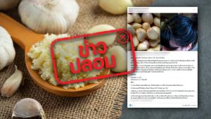 ข่าวปลอม! ใช้กระเทียมหมักผม ช่วยรักษาอาการผมร่วง