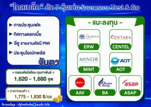 “โกลเบล็ก” คัดหุ้น 7 หุ้นเด่นรับมาตรการ Test &amp; Go