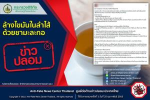 ข่าวปลอม! ล้างไขมันในลำไส้ ด้วยชามะละกอ