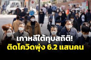 หนักหน่วง! เกาหลีใต้ติดโควิดพุ่งวันเดียว 6.2 แสนคน ตายทุบสถิติ 429 คน