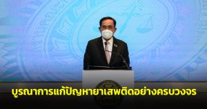 นายกฯ เน้นย้ำ รัฐ เอกชน ประชาชน ร่วมบูรณาการแก้ปัญหายาเสพติดอย่างครบวงจร มุ่งให้ความสำคัญกับ “หมู่บ้าน – ชุมชน” ตั้งเป้าลดจำนวนนักเสพหน้าใหม่
