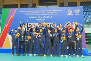 ขนไก่หนุ่มไทย ร้อนแรงโค่น "มาเลเซีย" ซิวเหรียญทองทีมชาย รอบ 47 ปี