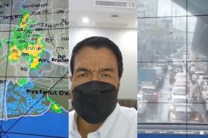 “ชัชชาติ” ลงมอนิเตอร์ฝนตก กทม. ฝั่งธน ไม่พบน้ำท่วมขัง จราจรชะลอตัว