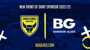บีจี โดดหนุนเป็นสปอนเซอร์คาดอกเสื้อ อ็อกซ์ฟอร์ด ยูไนเต็ด ฤดูกาล 2022-23
