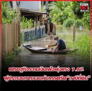 เศรษฐกิจระทมเงินเฟ้อพุ่งแรง 7.8%  ผู้ประกอบการวอนเว้นวรรครีด“ภาษีที่ดิน”
