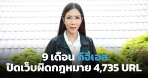 9 เดือน ดีอีเอสปิดเว็บผิดกฎหมาย 4,735 ยูอาร์แอล