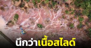 ให้ทายอะไร? หนุ่มเผยภาพ “ละลุ” หลังเกิดฝนตกหนัก แต่งานนี้มองเผินๆ นึกว่าเนื้อสไลซ์