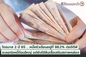 ศูนย์วิจัยกสิกรไทยเผยหนี้ครัวเรือนชะลอ เหตุแหยงก่อหนี้ก้อนใหญ่ จับตาสินเชื่อบัตร-บุคคลเพิ่ม
