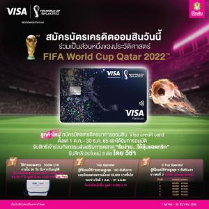 ออมสินปล่อยแคมเปญรับบอลโลก “รับง่าย...ได้ลุ้นแฮตทริก” สมัครบัตรเครดิต รับสิทธิประโยชน์ 3 ต่อ