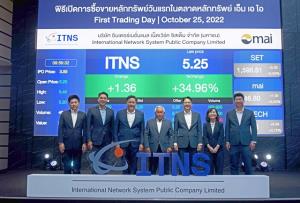 ITNS ปิดเทรดวันแรกพุ่งเหนือจอง