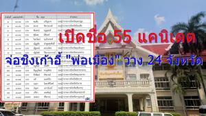 เปิดชื่อ 55 แคนดิเดต จ่อชิงเก้าอี้ “พ่อเมือง” ที่ว่างใน 24 จังหวัด “รองผู้ว่าฯ-รองอธิบดี” ทิ้งเก้าสมัครพรึ่บ!