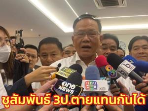 “สันติ” ชูสัมพันธ์ 3ป.ตายแทนกันได้ ชี้ข่าวลือย้ายพรรคก็คือข่าวลือ โวกวาด ส.ส.ไม่ต่ำ 150 ที่นั่ง