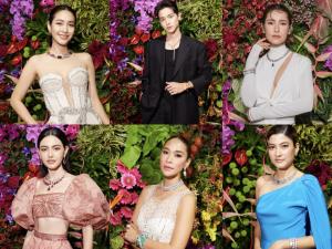 พามาซูม เซ็ตไฮจิวเวลรี นาฬิกา จาก Bulgari ที่ 5 ซุปตาร์แฟชั่นไอคอนเมืองไทย สวมใส่ในงานกาลาดินเนอร์ เปิดตัวคอลเลกชั่น Bulgari Eden, The Garden of Wonders