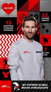 J&amp;T Express เปิดตัว ‘Lionel Messi’ ขึ้นแท่น Global Brand Ambassador