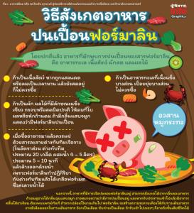 วิธีสังเกตอาหาร ปนเปื้อนฟอร์มาลิน