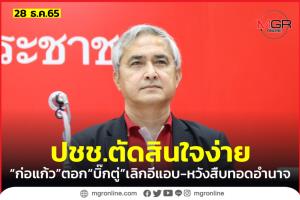 “ก่อแก้ว” ตอก “บิ๊กตู่” เลิกอีแอบ-เปิดหน้าเล่นการเมือง แค่หวังสืบทอดอำนาจ