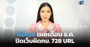 ดีอีเอส สั่งปิดเว็บผิดกม. 728 URL ในเดือน ธ.ค.65 ชี้ข่าวปลอมในโซเชียลสร้างความสับสนแก่ประชาชน