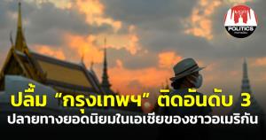 นายกฯ ปลื้ม กรุงเทพฯ ติดอันดับ 3 ปลายทางยอดนิยมในเอเชียของชาวอเมริกัน พร้อมเดินหน้าส่งเสริมการท่องเที่ยวปี 2566