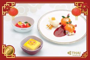 การบินไทยเสิร์ฟขนมหวานจานพิเศษต้อนรับ "ตรุษจีน" 2566