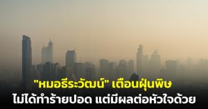 "หมอธีระวัฒน์" เตือนปัญหาค่าฝุ่น PM 2.5 ไม่ได้ทำร้ายปอด แต่มีผลต่อหัวใจในลักษณะเฉียบพลัน