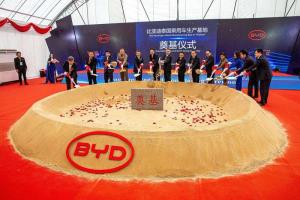 ค่ายรถยนต์ไฟฟ้าจีน BYD วางศิลาฤกษ์ ‘โรงงาน’ แห่งแรกในไทย
