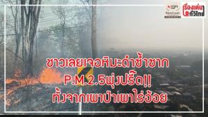 ชาวเลยเจอหิมะดำซ้ำซาก! PM 2.5 พุ่งปรี๊ด ทั้งจากเผาป่า เผาไร่อ้อย : เรื่องเด่นทั่วไทย