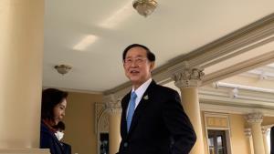 “อาคม” ปฏิเสธรัว หลังสื่อถามนั่งที่ปรึกษา “บิ๊กตู่” พรรค รทสช.