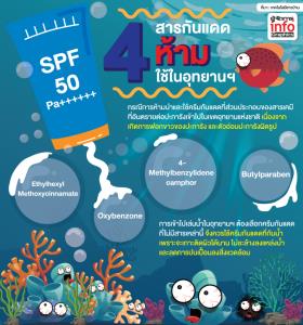 4 สารกันแดดห้ามใช้ในอุทยานฯ