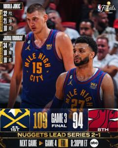 "โยคิช-เมอร์เรย์" กดทริปเปิล-ดับเบิลคู่แรกชิง NBA "นักเก็ตส์" ขึ้นนำ 2-1 เกม