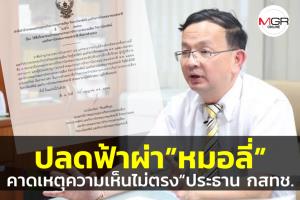 ปลดฟ้าผ่า! “หมอลี่” พ้นที่ปรึกษาประธาน กสทช.คาดปมเห็นด้วยกับมติบอร์ดเสียงข้างมาก