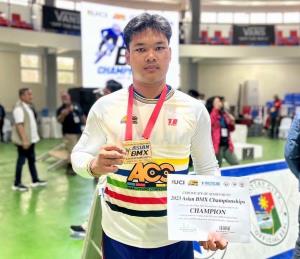 “โกเมธ” สร้างประวัติศาสตร์เป็นนักปั่น BMX ชายคนเเรกได้ลุย โอลิมปิก 2024