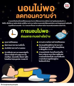 นอนไม่พอ  ลดทอนความจำ