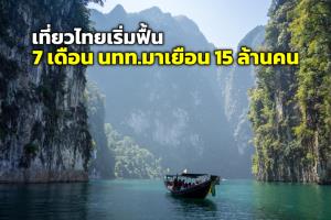 เที่ยวไทยคึกคัก 7 เดือน นักท่องเที่ยวต่างชาติมาเยือนแล้ว 15 ล้านคน