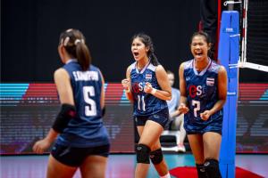 ทีมลูกยางสาวไทยชุดเยาวชนชนะจีนทะลุรอบ 8 ทีมชิงเเชมป์โลกยู 19