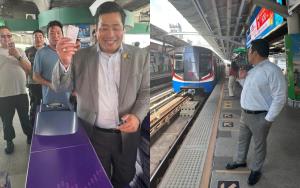 ท่านอ้น ประทับใจขึ้นรถไฟฟ้าไทยครั้งแรก เผยภูมิใจว่าของที่กรุงเทพฯ สบายกว่า