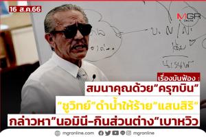 สมนาคุณด้วย“ครุฑบิน” - “ชูวิทย์”ดำน้ำให้ร้าย”แสนสิริ”กล่าวหา “นอมินี-กินส่วนต่าง” เบาหวิว