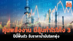 หุ้นพลังงาน มีลุ้นกำไรโค้ง3 ปีนี้ฟื้นตัว รับราคาน้ำมันโลกพุ่ง