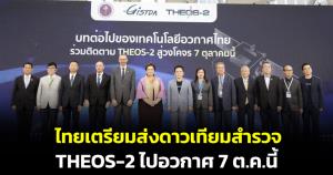 ไทยส่ง THEOS-2 ไปอวกาศ 7 ตุลาคมนี้! อว.ระบุเป็นดาวเทียมสำรวจโลกรายละเอียดสูงมากดวงแรกของประเทศ