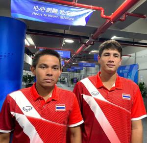 "ปรัชญา-แม็กซิมัส" พ่ายไต้หวันหวุดหวิด ได้เหรียญทองแดงชายคู่ "อชก." ที่หางโจว
