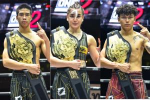 เผยโฉมหน้า 3 แชมป์ Road To ONE ซีซัน 2 ผู้คว้าสัญญา ONE มูลค่ารวม 10.8 ล้านบาท